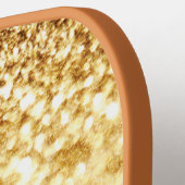 Gold glitter-ontwerp Elegant & stijlvolle aangepas Pickleball Paddle (Links Detail)
