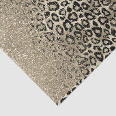 Gold Glitter op achtergrond van Ombre Leopard Tissuepapier (Detail)