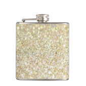 Gold Glitter op fles Heupfles (Voorkant)