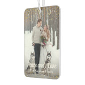 Gold Glitter op maat 2 Fotovrede en -liefde Luchtverfrisser (Links)