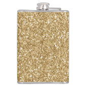 Gold Glitter op maat Heupfles (Achterkant)