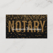 Gold Glitter op zwart, aangepaste QR-code voor fot Visitekaartje (Voorkant)