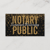 Gold Glitter op zwart, aangepaste QR-code voor fot Visitekaartje (Voorkant)