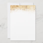 Gold Glitter Oranje Pumpkins Elegant Fall Wedding Kaart (Achterkant)