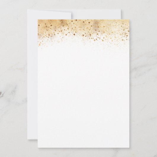 Gold Glitter Oranje Pumpkins Elegant Fall Wedding Kaart (Achterkant)