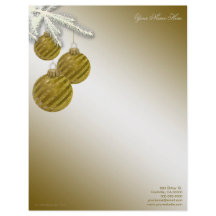 Gold Glitter Ornaments