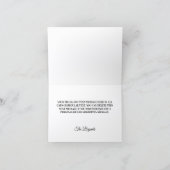 Gold Glitter Pale Turquoise Foil Bedankkaart (Binnen)