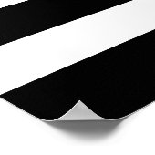 Gold Glitter Palm Tree (zwart/wit streep) Poster (Hoek)