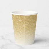 Gold Glitter Paper Cups Papieren Bekers (Rechts)