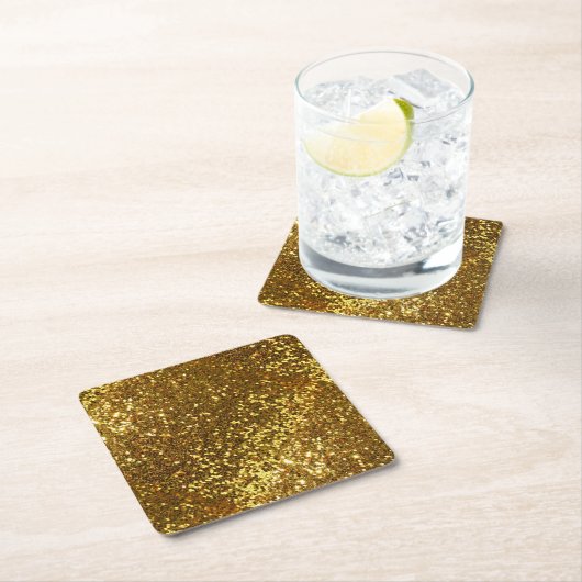 Gold Glitter Paper-Onderzetter Kartonnen Onderzetters (Insitu)