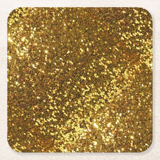 Gold Glitter Paper-Onderzetter Kartonnen Onderzetters (Voorkant)
