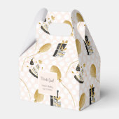 Gold Glitter Party Balloons Kind Birthday Hartelij Bedankdoosjes (Voorkant Zijde)