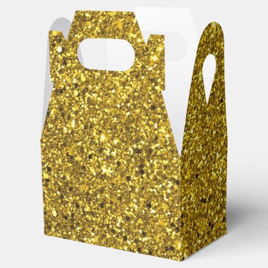 Gold Glitter Pattern Bedankdoosjes (Geopend)