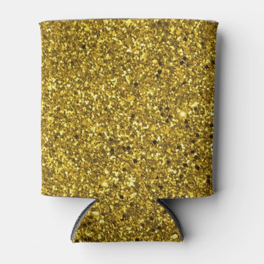 Gold Glitter Pattern Blikjeskoeler (Voorkant)