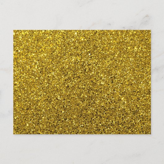 Gold Glitter Pattern Briefkaart (Voorkant)