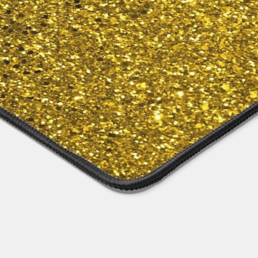 Gold Glitter Pattern Bureaumat (Hoek)