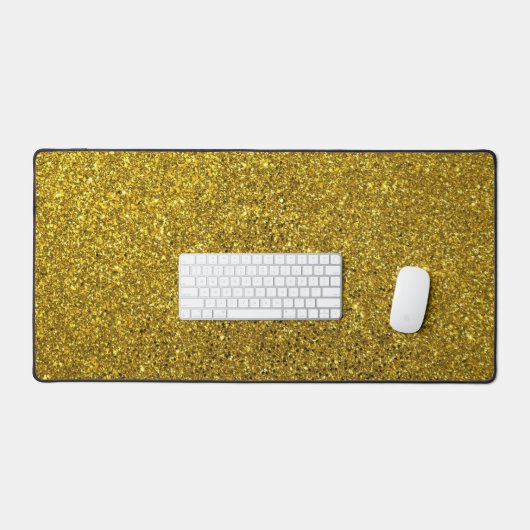 Gold Glitter Pattern Bureaumat (Keyboard & Muis)