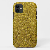 Gold Glitter Pattern Case-Mate iPhone Case (Achterkant)