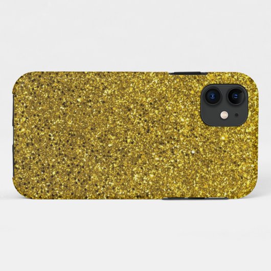 Gold Glitter Pattern Case-Mate iPhone Case (Achterkant (horizontaal))