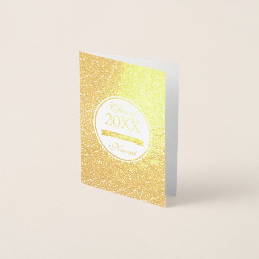 Gold Glitter Pattern Folie Kaarten (Voorkant)