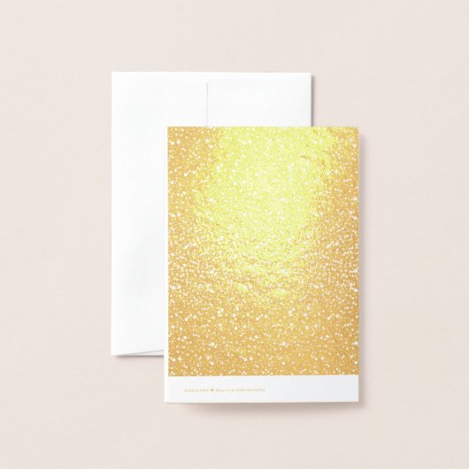 Gold Glitter Pattern Folie Kaarten (Met envelop)