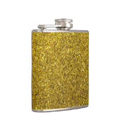 Gold Glitter Pattern Heupfles (Rechts)