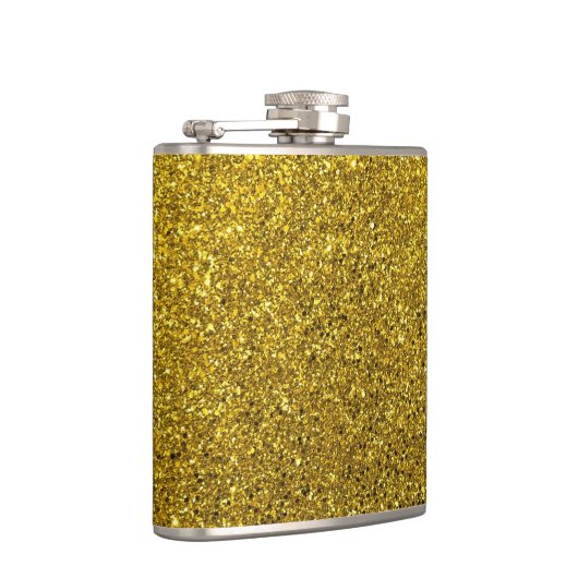 Gold Glitter Pattern Heupfles (Rechts)