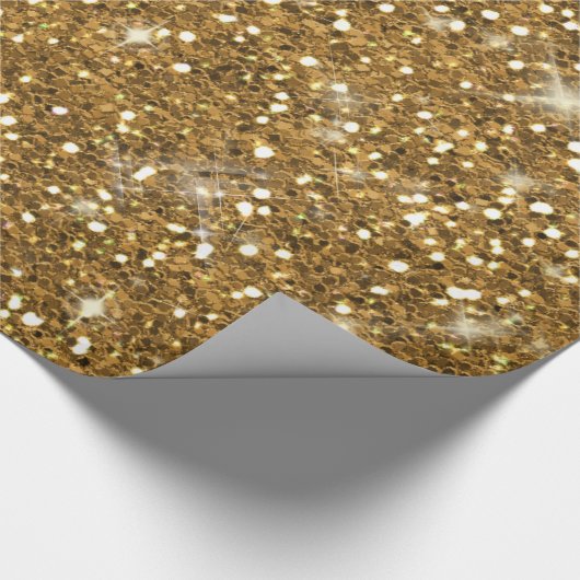 Gold Glitter Pattern ID144 Cadeaupapier (Hoek)