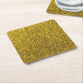 Gold Glitter Pattern Kartonnen Onderzetters (Schuin)