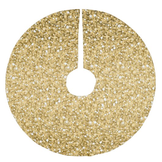 Gold Glitter Pattern Kerstboom Rok (Voorkant)
