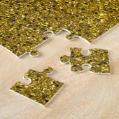 Gold Glitter Pattern Legpuzzel (Zijkant)