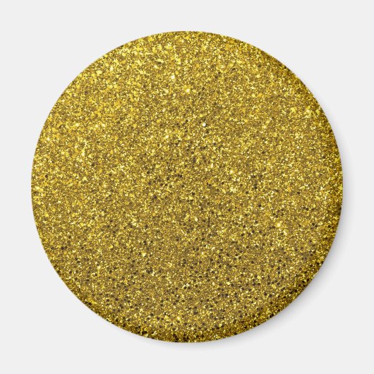 Gold Glitter Pattern Magneet (Voorkant)