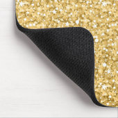 Gold Glitter Pattern Muismat (Hoek)