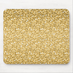 Gold Glitter Pattern Muismat