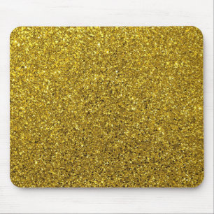 Gold Glitter Pattern Muismat