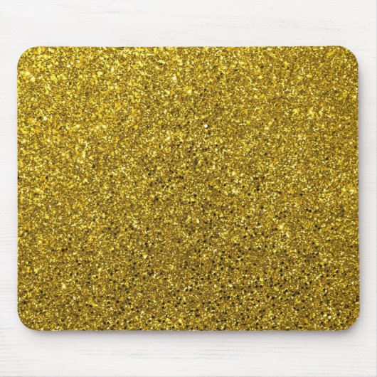 Gold Glitter Pattern Muismat (Voorkant)
