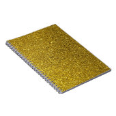 Gold Glitter Pattern Notitieboek (Rechterzijde)