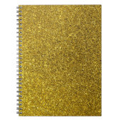Gold Glitter Pattern Notitieboek (Voorkant)