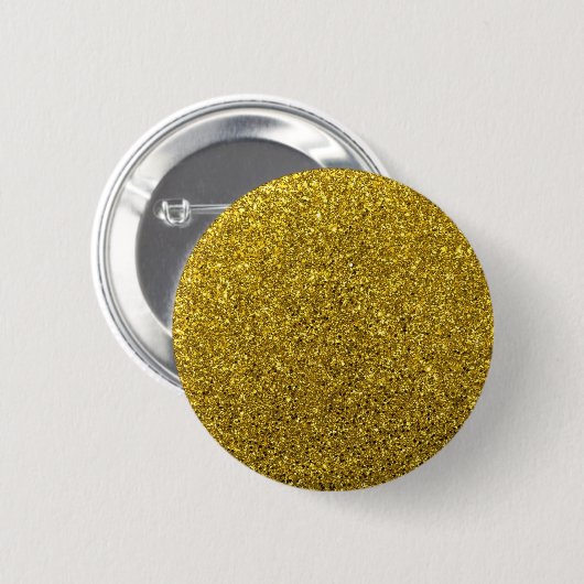 Gold Glitter Pattern Ronde Button 5,7 Cm (Voorkant /achterkant)