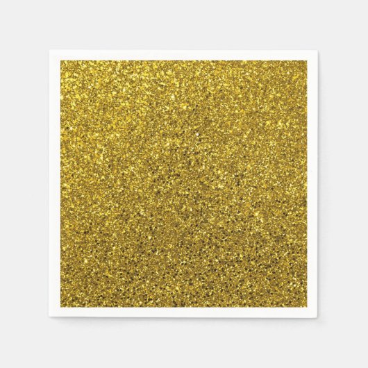 Gold Glitter Pattern Servet (Voorkant)
