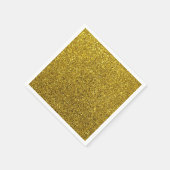Gold Glitter Pattern Servet (Hoek)