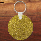 Gold Glitter Pattern Sleutelhanger (Voorkant)