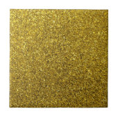 Gold Glitter Pattern Tegeltje (Voorkant)
