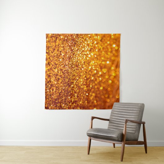 Gold Glitter Pattern Wandkleed (In Situ (horizontaal))