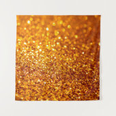 Gold Glitter Pattern Wandkleed (Voorkant)
