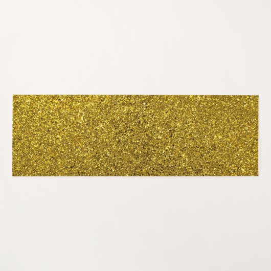 Gold Glitter Pattern Yogamat (Voorkant (horizontaal))