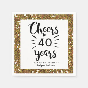 Gold Glitter pensioen Servet