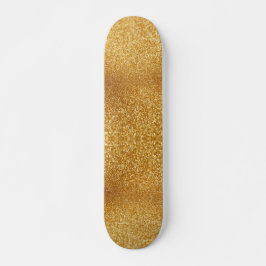 Gold Glitter Persoonlijk Skateboard