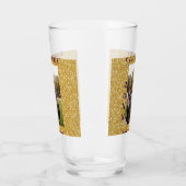 Gold glitter photo graduation add name class text glas (Links)