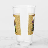 Gold glitter photo graduation add name class text glas (Rechts)